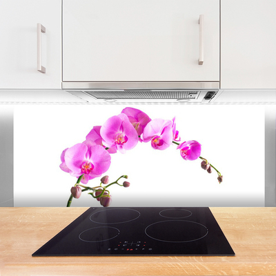 Spatscherm keuken glas Bloemen plantaardige aard