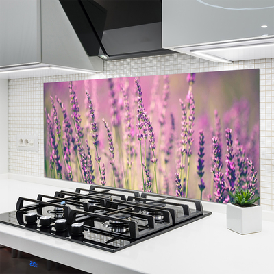 Spatscherm keuken glas Bloemen plantaardige aard