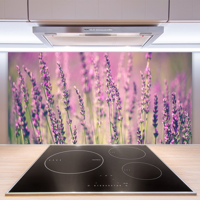 Spatscherm keuken glas Bloemen plantaardige aard