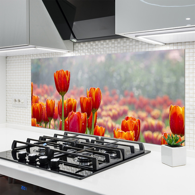 Moderne keuken achterwand Tulpen bloemen plant
