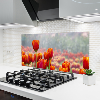Moderne keuken achterwand Tulpen bloemen plant