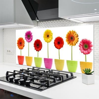 Moderne keuken achterwand Bloemen plantaardige aard