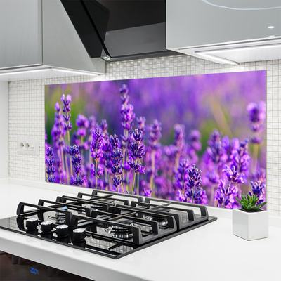 Moderne keuken achterwand Paarse lavendel veld