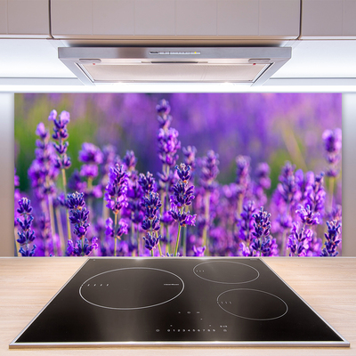 Moderne keuken achterwand Paarse lavendel veld