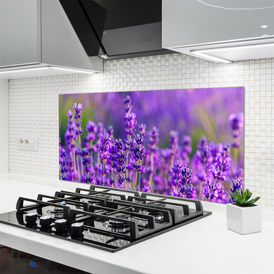 Moderne keuken achterwand Paarse lavendel veld