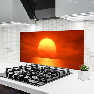 Moderne keuken achterwand Zonsondergang zee