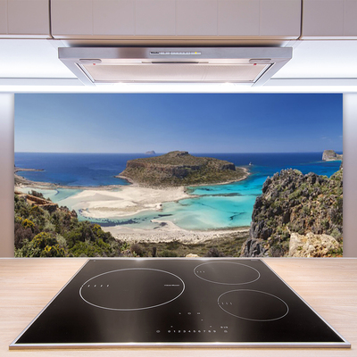 Moderne keuken achterwand Eiland zee beach mountains