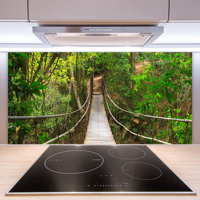 Moderne keuken achterwand Brug van het jungle tropisch bos