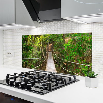 Moderne keuken achterwand Brug van het jungle tropisch bos