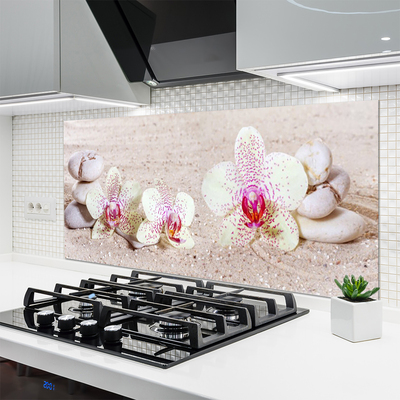 Moderne keuken achterwand Orchidee orchidee zand