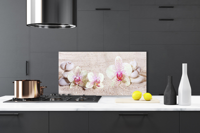 Moderne keuken achterwand Orchidee orchidee zand