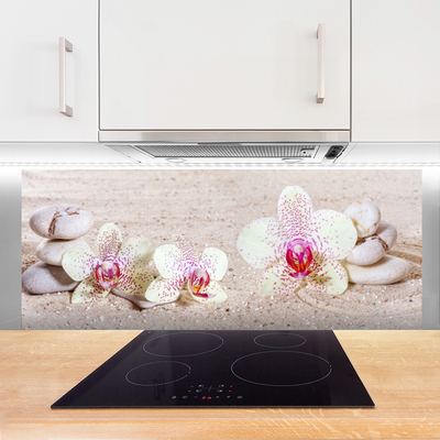 Moderne keuken achterwand Orchidee orchidee zand