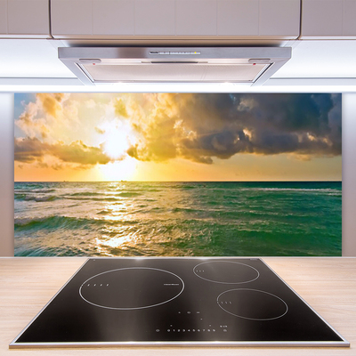 Moderne keuken achterwand Zee zonsondergang