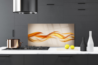 Moderne keuken achterwand Abstractie golven kunst kunst