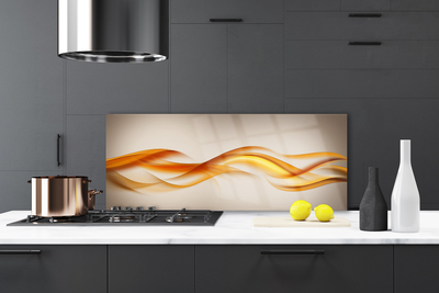 Moderne keuken achterwand Abstractie golven kunst kunst