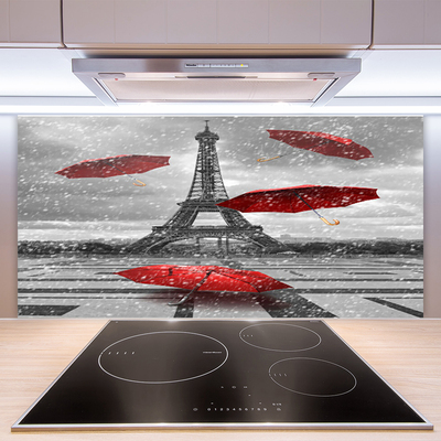 Moderne keuken achterwand Eiffel tower paris paraplu