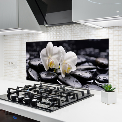 Moderne keuken achterwand Zen white orchid spa