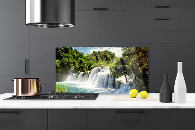 Moderne keuken achterwand Waterval natuurbos