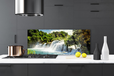 Moderne keuken achterwand Waterval natuurbos