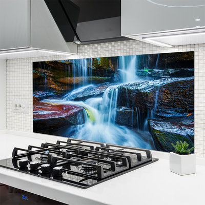 Moderne keuken achterwand Rocks waterval rivier natuur