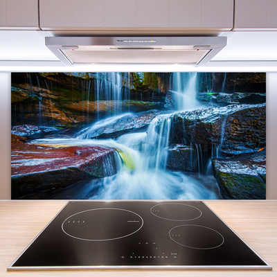 Moderne keuken achterwand Rocks waterval rivier natuur