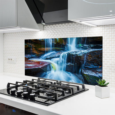 Moderne keuken achterwand Rocks waterval rivier natuur