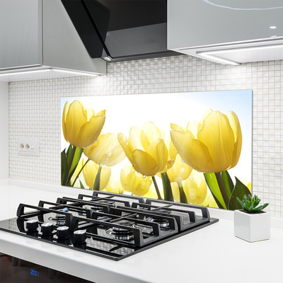 Moderne keuken achterwand Tulpen bloemen stralen
