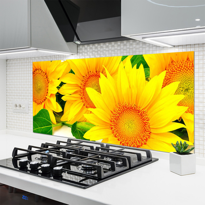 Moderne keuken achterwand Zonnebloem bloemaard