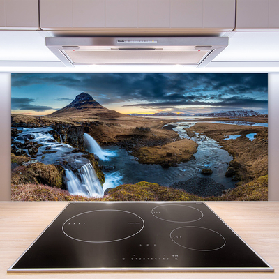 Moderne keuken achterwand Waterval rivierlandschap