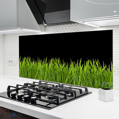 Moderne keuken achterwand Groen gras natuur