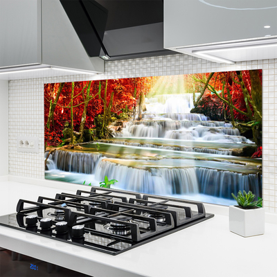 Moderne keuken achterwand Waterval natuurbos