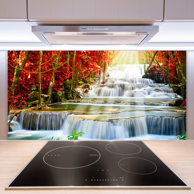 Moderne keuken achterwand Waterval natuurbos