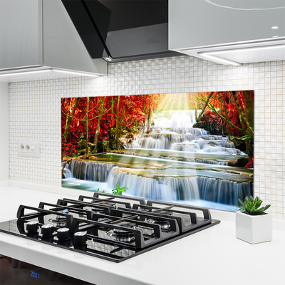 Moderne keuken achterwand Waterval natuurbos