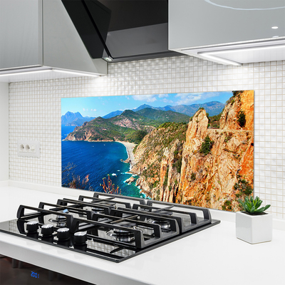 Moderne keuken achterwand Klif kust zee bergen