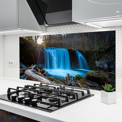 Moderne keuken achterwand Sun waterfall nature