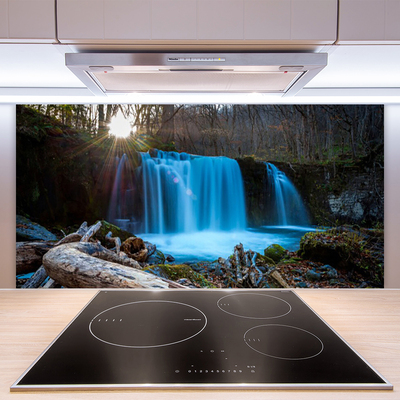 Moderne keuken achterwand Sun waterfall nature