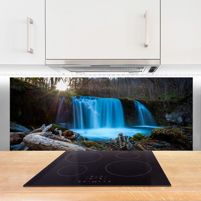 Moderne keuken achterwand Sun waterfall nature