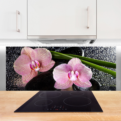 Moderne keuken achterwand Orchidor orchid flowers zen