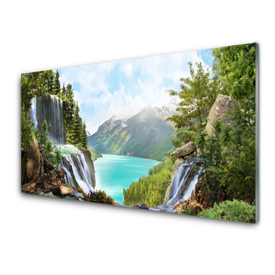 Moderne keuken achterwand Bay waterfall mountains