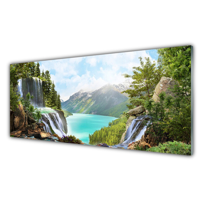 Moderne keuken achterwand Bay waterfall mountains