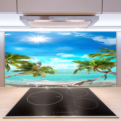 Moderne keuken achterwand Palm tropical hammock beach