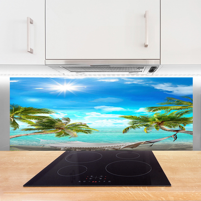 Moderne keuken achterwand Palm tropical hammock beach