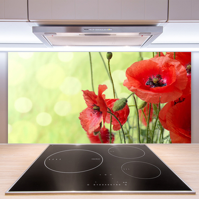 Spatplaat keuken glas Maki flowers nature plant