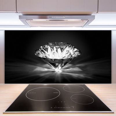 Spatplaat keuken glas Kunst diamond art grafiek