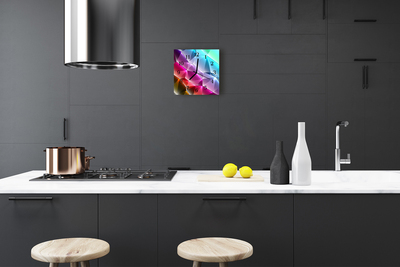 Vierkante glas klok 3d-patroon