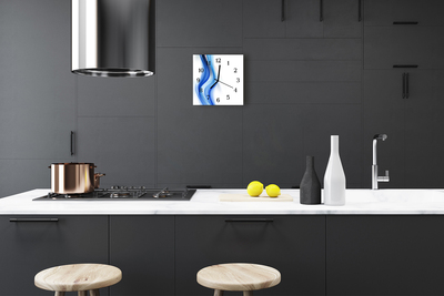 Vierkante glas klok Abstractie van rook