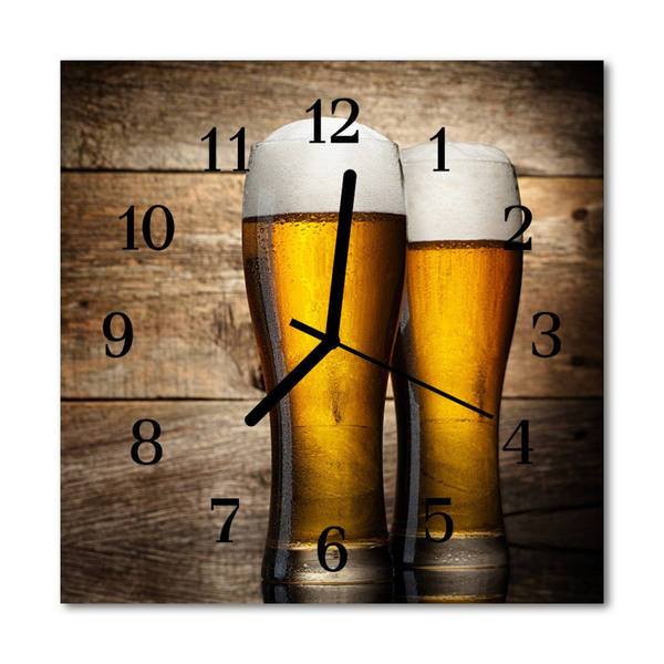 Vierkante glas klok Bier