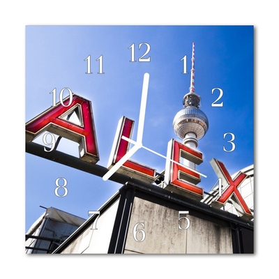 Vierkante glas klok Monument voor de stad