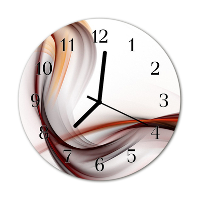 Ronde glazen klok Abstractie