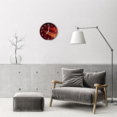Ronde glazen klok Abstractie